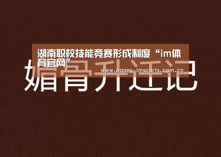 湖南职校技能竞赛形成制度“im体育官网”(图2) im体育投注